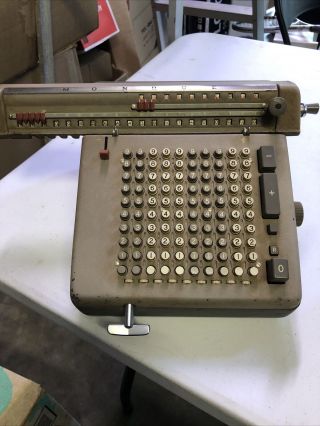 Vintage Monroe Mechanical High Speed Electric Calculator No.  La7 Adding Machine