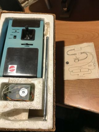 Vintage Radio Control Mattel System - Transmitter,  Receiver Nos