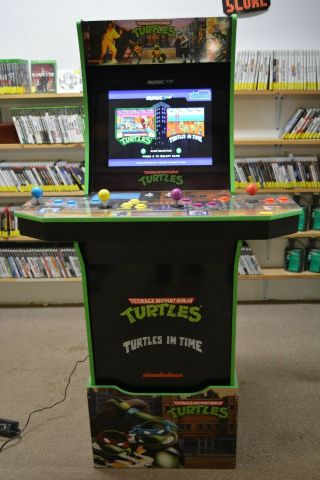 Arcade1up Teenage Mutant Ninja Turtles Arcade Cabinet Machine With Riser Tnmt