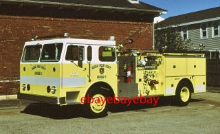 Fire Apparatus Slide,  Engine 3,  Us - Navy,  Newport / Ri,  1978 Seagrave