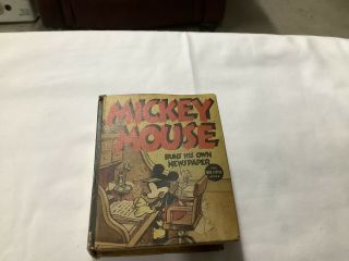 1937 Little Big Book Mickey Mouse Runs His Own Newspaper
