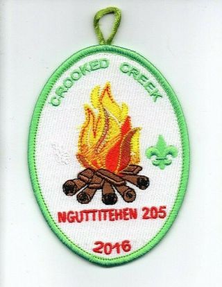 Boy Scout Oa 205 Nguttitehen Lodge 2016 Crooked Creek Activity Patch