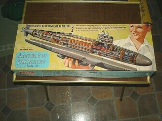 Vintage Renwal Andrew Jackson Polaris Lunching Nuclear Sub No.  654:298