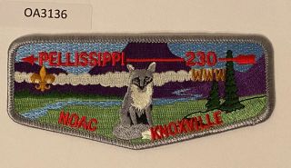 Boy Scout Oa 230 Pellissippi Lodge Gray Border Flap