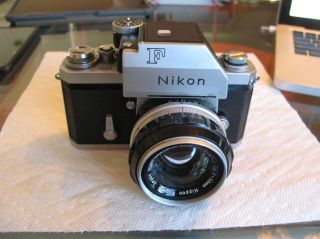 vintage 1964 NIKON F photomic T finder nikkor - S auto 1.  4 50mm 35mm SLR CAMERA 2