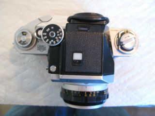 vintage 1964 NIKON F photomic T finder nikkor - S auto 1.  4 50mm 35mm SLR CAMERA 3