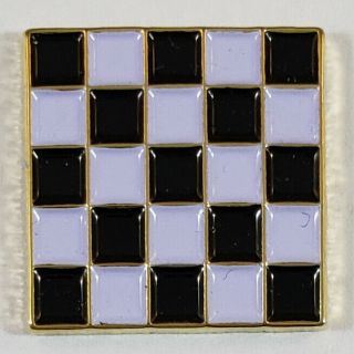 Masonic Checkered Mosaic Pavement Lapel Pin Mason Freemason