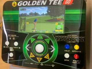 Golden Tee Go Golf Play Anywhere All - in - one Portable Cabinet Built - In Screen 2
