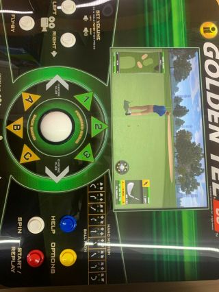 Golden Tee Go Golf Play Anywhere All - in - one Portable Cabinet Built - In Screen 3