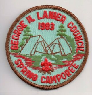 George H.  Lanier Council,  Georgia,  1983 Spring Camporee