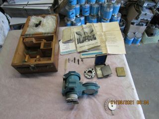Vintage NEWAGE INDUSTRIES Portable Hardness Tester with Wood Box Accessories 3