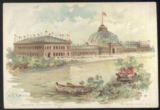 Large 1893 Expo Trade Cd,  Horticult.  Bldg.  Clark 