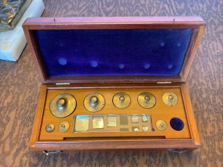Antique Weight Set For Gold And Precious Metals