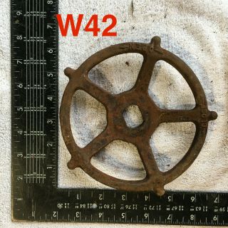 Vintage Industrial Metal Wheel Valve Handle Steam Punk 6 1/2 Inch