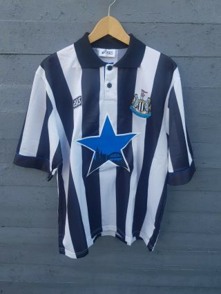 Newcastle United Home Football Shirt 1994/95 Jersey Asics Vintage 90s M/l