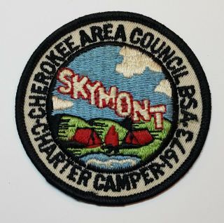 Vtg Bsa / Boy Scout Patch / Skymont - Cherokee Area Council / Tennessee 1973
