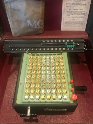 Vintage Monroe Adding Calculator Model L W/extras