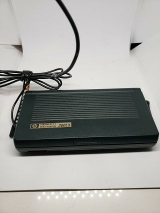 Vintage Dos Pc Hp 200lx Palmtop In French 1mb Ac Adapter