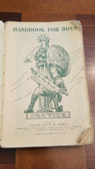1937 Handbook For Boys Boy Scouts of America 26th Printing N.  Rockwell 2