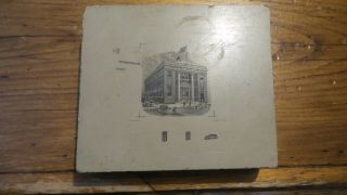 Antique Litho Stone Printing Block First National Bank,  Citizen 