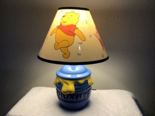 Vintage Disney Winnie The Pooh " Hunny Pot " Lamp