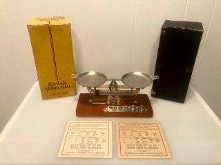 Antique Eastman Kodak Co.  Studio Scale Complete With Weights -