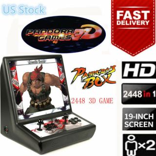 2/3d 2488 Games In 1 Coin - Operated Pandoras Box Arcade Console Double - Players