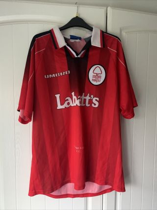 Nottingham Forest Home Shirt Large 1994/1995/1996 Vintage Football Retro