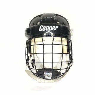 Cooper SK2000 M Hockey Helmet With Shield Mask Cage FM300L Black Vintage 3