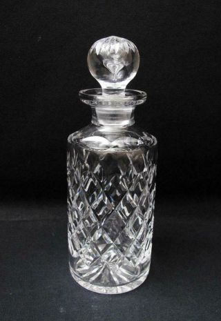 Quality Vintage Webb Corbett England Cut Crystal Decanter Bottle Signed English