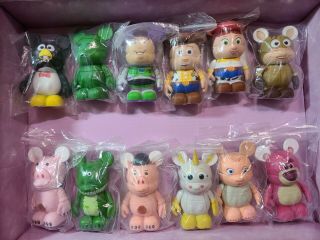 Disney Vinylmation 3 " - Toy Story Series 1 - Complete Set Of 11 With Chaser