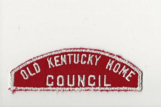 Old Kentucky Home Council - Red & White Strip - R&w Boy Scout Bsa A121/1 - 24
