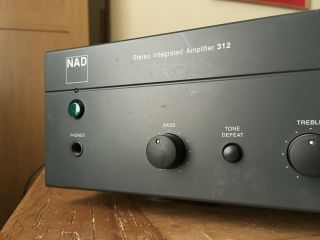 Nad 312 Stereo Integrated Amplifier Vintage Hifi