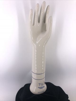 Vtg Hand Glove Model Digital Display General Porcelain Co Size 7 1/2
