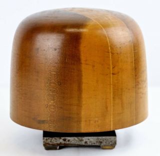 . Wooden Hat Form Mold With Stand Hatters Supply House Millinery Hat Making 52