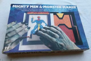 Vintage Mighty Men & Monster Maker Drawing Kit Complete In