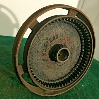 Antique - Vintage Industrial Machine Age - 9 " Cast Iron Wheel Steampunk Parts ?