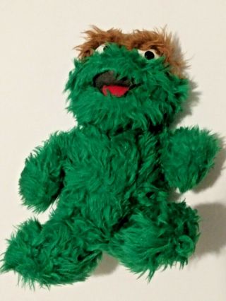 Vintage Knickerbocker Oscar The Grouch Sesame Street Talking Muppet Plush String