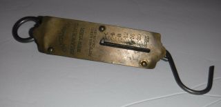 Vintage Chatillon ' s Balance 2 Brass Antique Hanging Scale 25 Lb York 3