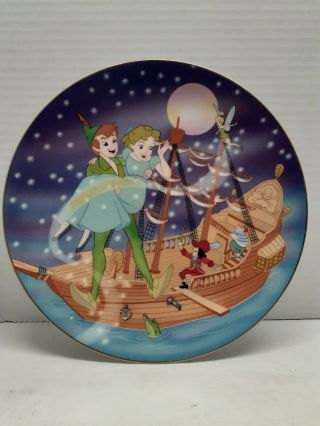Disney Cartoon Classics " Peter Pan " (1953) Collectors Plate Kenley 
