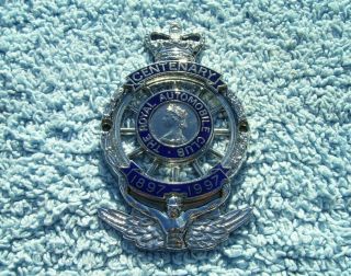 Vintage 1997 Royal Automobile Club Centenary Car Badge - Rac Motor Mascot