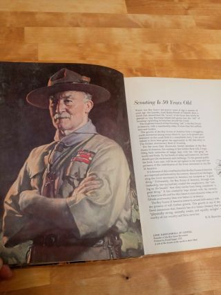 Vintage NORMAN ROCKWELL 1959 The Golden Book Of Scouting Boy Scouts of America 3