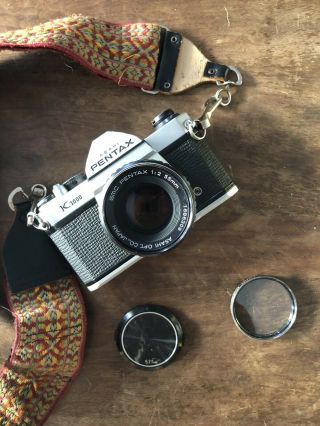 Vintage Japanese Pentax K1000 Camera With 55mm F2 Lens,  Ex