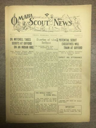 Omaha Scout News Newsletter,  Vol.  9 No.  173,  August 1,  1925 - Vs62 - 70