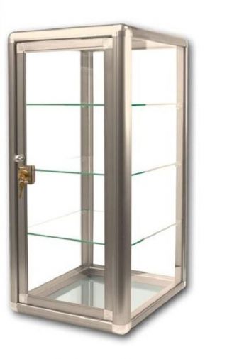 Glass Display Case With Key Bronze Countertop Case Showcase Fixture Boutique