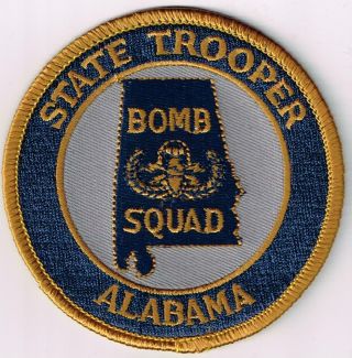 Alabama State Trooper - Subdued Bomb Squad Patch