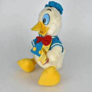 VTG Walt Disney Donald Duck Stuffed Plush w/ Tags 1984 California Stuffed Toys 2