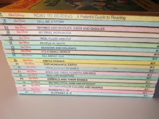 Walt Disney‘s Fun - To - Learn Library Vintage 1983 Complete Set 1 - 19 Bantam Books