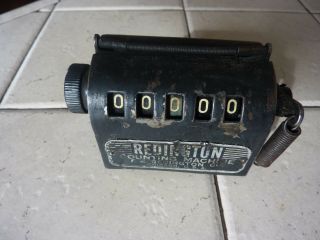 Vintage Usa Redington Counting Machine F.  B.  Redington Co Chicago - Black