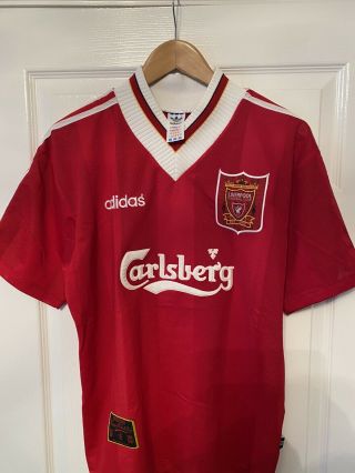 Vintage Liverpool 1995/96 Adidas Home Shirt M Size